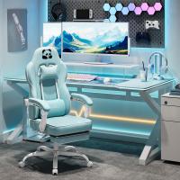 Oficina con Reposabrazos y Soporte Lumbar, Silla Gaming Giratoria con Asiento Amplio y Lleno de Muelle, - details 3