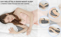 Almohada de Rodilla de Espuma de Memoria Ideal para Alignamiento de la Espina Dorsal y Alivio del Dolor de Cadera y Espalda Almohada de Dormir a Lado con Correa Elástica - details 2