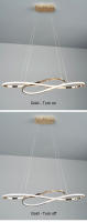 TOMAXIN 100CM Dining Pendant Light Modern Led Lights For Room Chandelier Bedroom Living Room Hanging Lamp - details 13