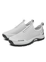 Zapatos de senderismo ligeros, transpirables y de doble capa, sin cordones, para exteriores, para hombre, talla grande 2025 - details 6