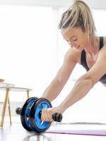 Rueda de Rodillo Abdominal Sin Ruido con Alfombra para Rodilla Equipo de Gimnasio para Entrenador de Músculo Ejercicio Patrón de Neumático C2N0 - details 11