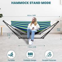 Hamaca y Silla de Algodón Anyoo Portátil Soporte Plegable para Uso Interior y Exterior - details 21
