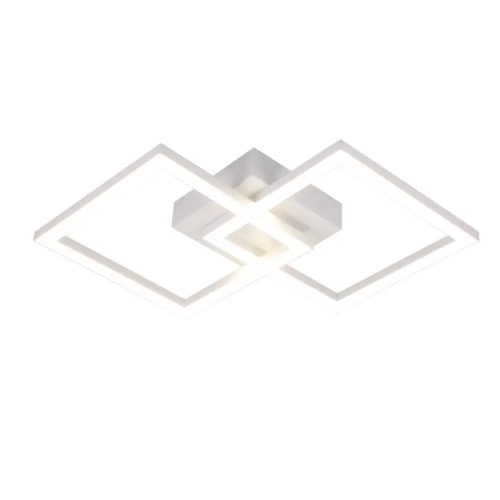 CBJKTX Lámpara de Techo LED Lámpara de Techo Moderna 24W 4000K Diseño Lámpara Fluorescente Blanco Neutral Dormitorio Pasillo Lámpara de Techo - 1