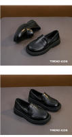 Zapatos De Cuero Para Niños Y Niñas Formales Negros Antideslizantes Vestimenta Escolar Versátiles Zapatos Planos Para Bebés Y Niños - details 7
