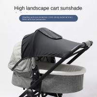Cubierta parasol extendida para cochecito de bebé, protector solar transpirable, dosel para cochecito de bebé, visera ligera Anti-UV para cochecito - details 11