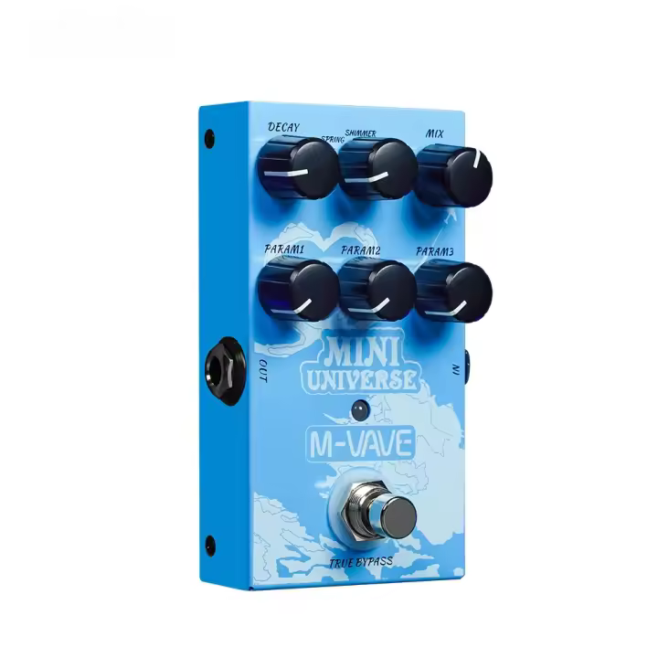 Pedal De Efectos Para Guitarra Eléctrica M-VAVE Mini Universo Efecto Digital Reverb Bypass Verdadero Accesorios De Guitarra - 1