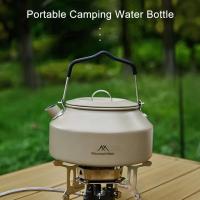 Tetera ultraligera con asa para camping, tetera de metal para paisaje al aire libre, camping y cocina, 1,4 litros - details 5