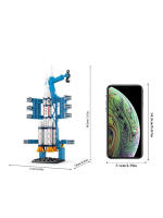 Building Block Toy Micro Particle Assembly Puzzle Space Rocket Cool Desktop Decoration Model Gift Boy Toy - details 11