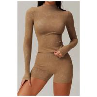 Ropa deportiva de manga larga para yoga, transpirable, que absorbe la humedad, ropa de entrenamiento de gimnasio, sujetador de yoga - details 5