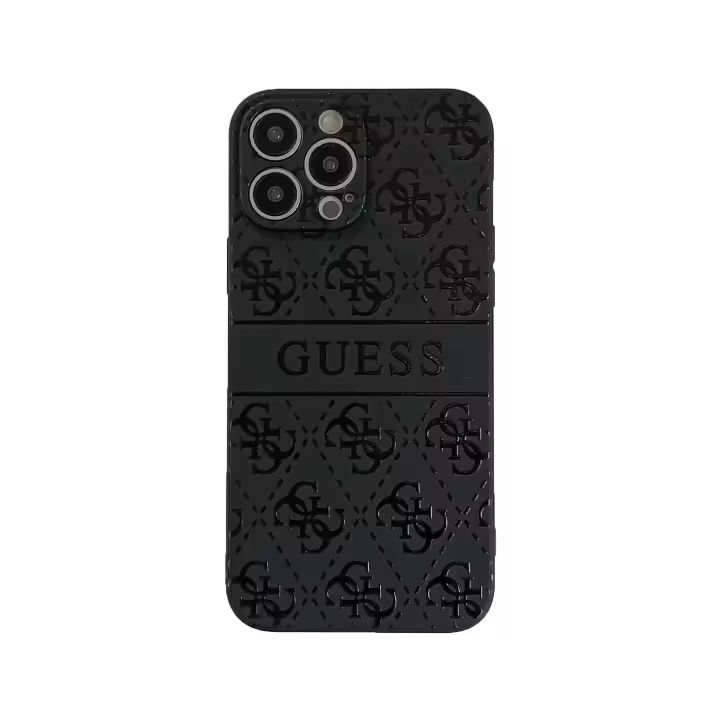 Funda para Teléfono de Moda Letras para iPhone 15 Pro 14 Promax 13 Pro 12 Promax 11 XR XS Max 7 8 Negro TPU Borde Recto Estuche Suave Resistente a Rasguños Diseño Geométrico - 1