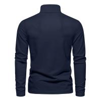Polos hombre manga larga ropa hombre día del padre 2025 nuevos hombres ciervos bordado Polo camisas Color sólido manga larga negocios sociales hombre - details 2