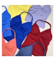 Chaleco deportivo sin costuras para mujer, camiseta sin mangas Sexy para Yoga, Top de Fitness para gimnasio, camisola con tirantes cruzados, sujetador para correr, ropa de Yoga para mujer - details 5