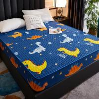 Funda de colchón gruesa impermeable, alfombrilla de látex acolchada, fundas de cama, Protector de sábana ajustable agradable para la piel, colcha 150/160/180x200 - details 14