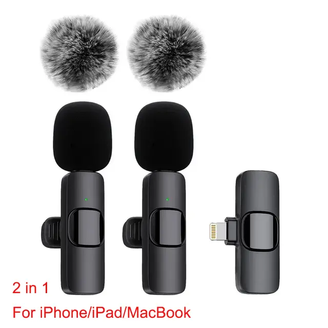 Micrófono Lavalier Inalámbrico Mini Mic para iPhone, Android, Laptop Ideal para Grabación de Audio y Video, Juegos en Vivo - 1