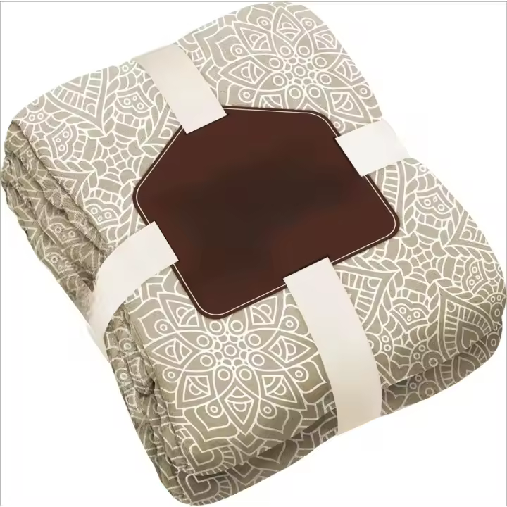 220x240 Cm Estampada con Borreguito Sherpa Manta Suave para el Sofá o para Cama - 1