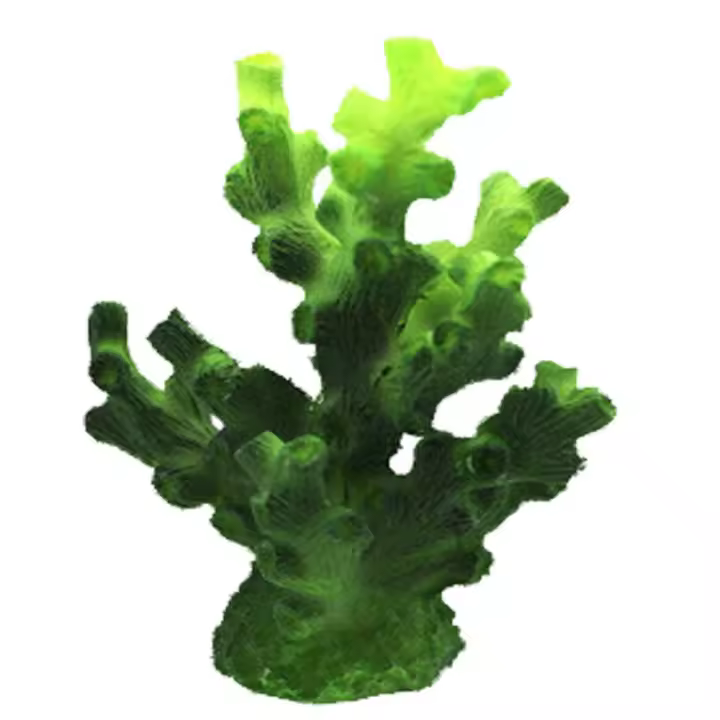 Artificial de resina falsa para decoración de peceras, Coral marino realista, arrecife de Coral, plantas de acuario, adorno acuático - 1