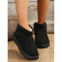 Botas de nieve de lana de oveja auténtica para hombres y mujeres, zapatos cálidos con plataforma Bo Cut, botas cortas de cuero para invierno, nuevas en 2023 - details 6