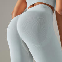 Hamidou-mallas deportivas para mujer, pantalones de Yoga de cintura alta, sin costuras, para correr, Fitness y entrenamiento - details 17