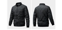 Camisetas acolchadas cálidas para hombre, chaqueta de lana de algodón para parabrisas, ropa de otoño e invierno - details 2