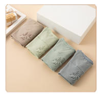 Bragas de Algodón de Talla Grande para Mujeres 4Pcs/Set Ropa Interior de Cintura Alta Sexy Lencería Transpirable Diseño de Corte Alto Lavable a Mano - details 4
