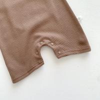 Nuevo en Verano Monos de Manga Corta para Niños y Niñas Parche de Gofre Monos para Recién Nacidos - details 15