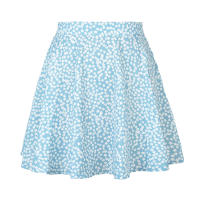 Falda corta con estampado Floral para mujer, falda de cintura alta con cremallera, color amarillo S, Verano - details 29