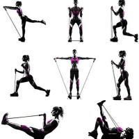 Banderas de Resistencia de 5 Niveles con Asas Cuerda de Tracción para Yoga - details 4