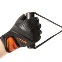 Guantes de entrenamiento para hombre y mujer, guantes de ejercicio para levantamiento de pesas, ciclismo, gimnasio, entrenamiento, transpirables y cómodos, 1 par - details 4