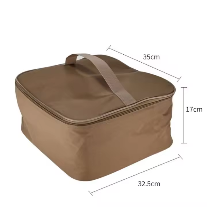 Bolsa de Camping Portátil Estufa de Picnic al Aire Libre con Bandeja de Horneado, Tanque de Gas, Utensilios de Cocina Iluminación de Barbacoa CA - 1