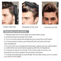 Portable Quick Heating Beard Straightening Comb 3 in 1 mini multi-function hair straightening and beard brush - details 1