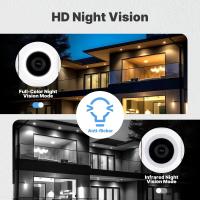Cámara de seguridad inteligente Tuya WiFi de 3MP compatible con red RJ45 inalámbrica y con cable IP65 seguimiento de movimiento impermeable noche a todo Color - details 2