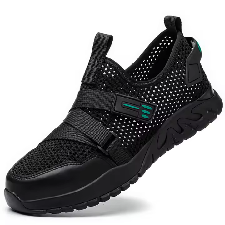 Zapatos de trabajo ligeros para hombre, zapatillas de seguridad cómodas, ANTIPERFORACIONES, protección de verano - 1