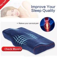 Cómoda almohada de espuma viscoelástica para el cuello, cojín ortopédico ergonómico para dormir en la cabeza, curva Cervical - details 13