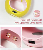 Arte Clavo-Mini secador de uñas, lámpara UV LED de 8W, nueva interfaz USB para manicura, herramientas de Arte de uñas de un solo dedo, diseño de flores rosas, portátil - details 9