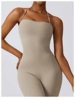 Monos de Yoga informales para mujer, chándal de una pieza, ropa deportiva, conjunto de gimnasio, pantalones acampanados - details 5