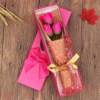 Bonito ramo de rosas romántico, regalo hecho a mano, caja de regalo de flores para Festival, elegante ramo de lazo, decoración de aniversario - details 12