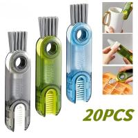 Cepillo de Limpieza 3 en 1, Limpiador de Silicona para Botella de Agua p, Multiusos, Vaso en Forma de U, Grietas - details 0