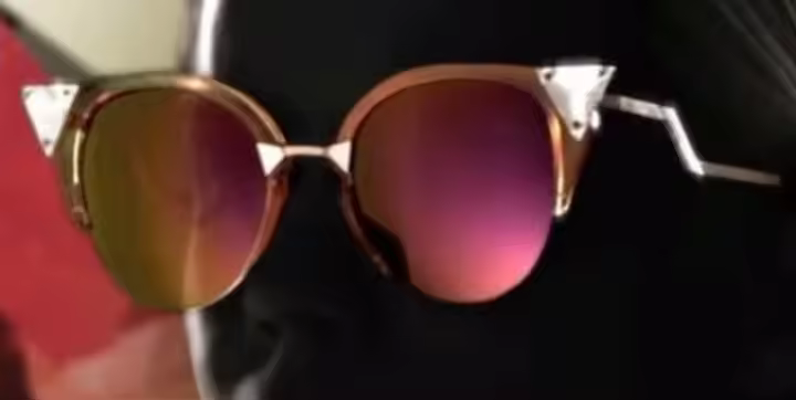 Reflector de cristal triangular, gafas de sol de moda para mujer, cristal fotográfico callejero 2025 - 1