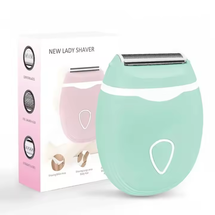 Afeitadora eléctrica inalámbrica para mujer: uso húmedo/seco con cabezal desmontable para un bikini liso, piernas, axilas y aparatos de cabello público - 1