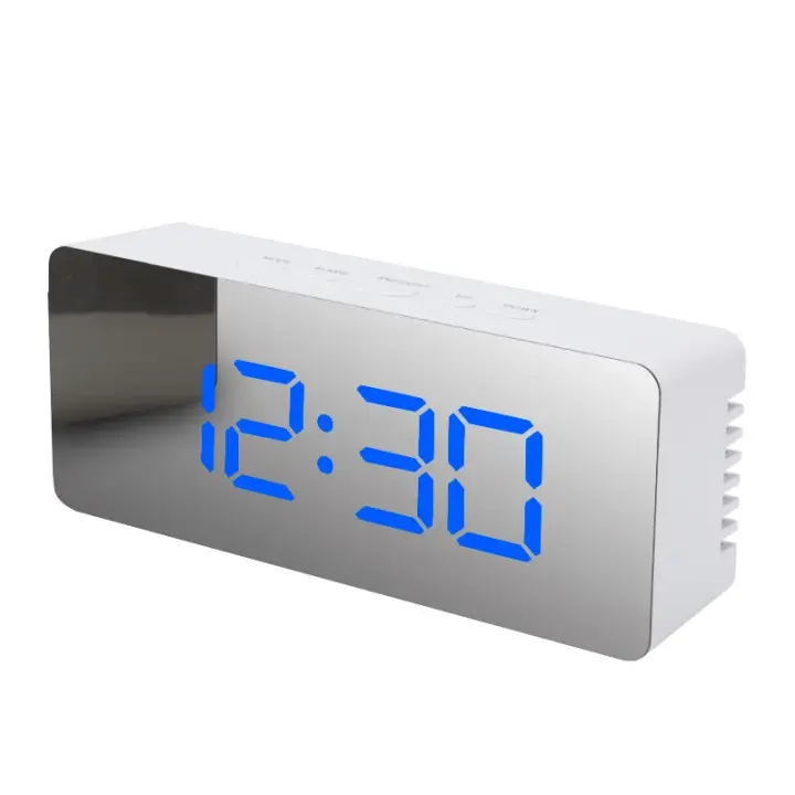 Reloj despertador digital Reloj de escritorio electrónico LED con temperatura para dormitorio, hogar, oficina, adolescentes y niños - 1