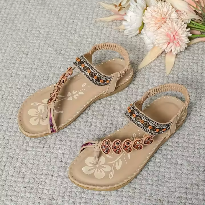 Sandalias de estilo bohemio para mujer, zapatos de moda de verano - 1