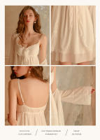 Mujer sexy V profunda pecho bajo más almohadilla para el pecho perspectiva de malla liga camisón bata conjunto de ropa de estar - details 11