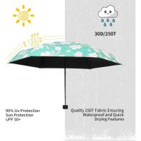 Paraguas Compacto y Ligero Diseño Mini para Viajes Parasol Portátil para Lluvia y Sol - details 83