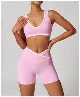 Sujetador deportivo con correa ancha para el hombro, sujetador de Yoga de una pieza resistente a los golpes, Top de Fitness al aire libre para mujer - details 25