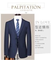 Traje de doble botón para hombre, traje formal de dos piezas, ajustado, adecuado para negocios y trabajo profesional - details 6