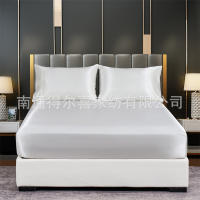 Sábana de satén de color seda simulada con sensación fresca, funda de cama, Funda de colchón - details 3