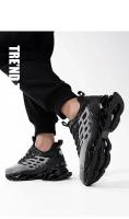 Zapatillas de ocio versátiles para hombre, zapatos deportivos ligeros y cómodos para caminar, zapatos para correr con hoja de grafiti a la moda, calzado masculino - details 35