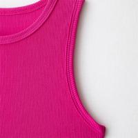 PB & ZA2025-Camiseta corta con cuello redondo, sin mangas, ajustada, informal, versátil, con temperamento, chaleco, novedad de verano, ropa para mujer - details 7