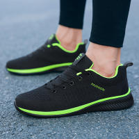 Zapatos ligeros para caminar para hombre, zapatillas deportivas informales a la moda, transpirables, color verde - details 11