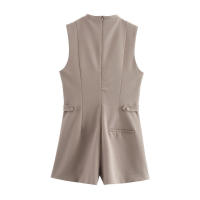 Moda de Otoño-Invierno para Mujer OUWU Blusas Elegantes sin Mangas con Cuello Redondo - details 2